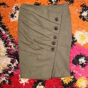 Anthropologie Wool Blend Tweed Skirt